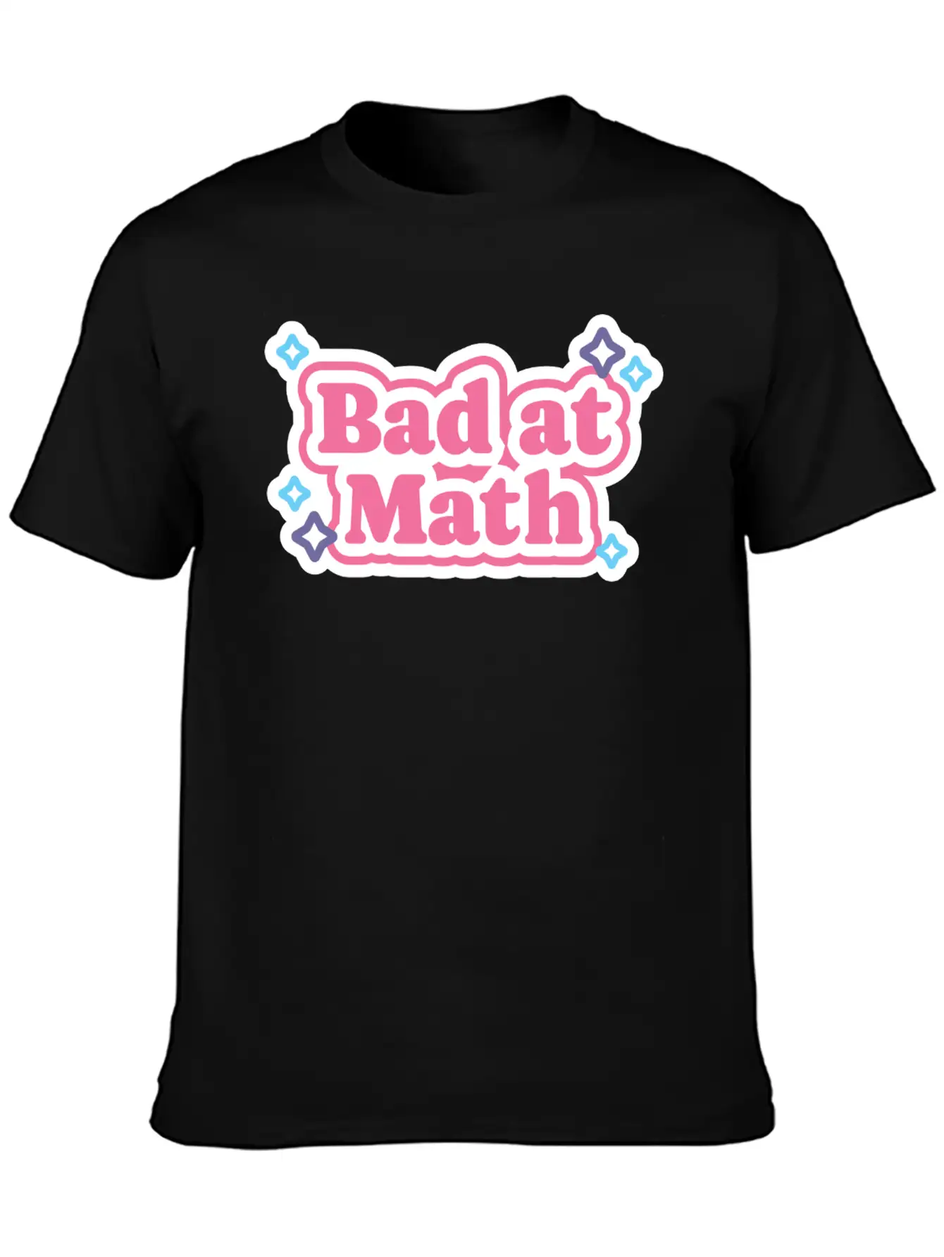 Bad At Math Simple Everyday Graphic Tee – Lightweight Summer Wear